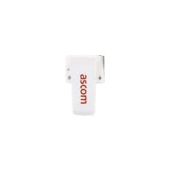 Standard clip D63 Ascom logo, White