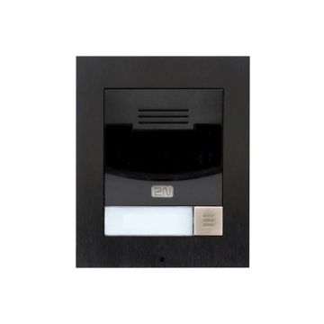 2N IP Solo inbouw intercom met camera (zwart)